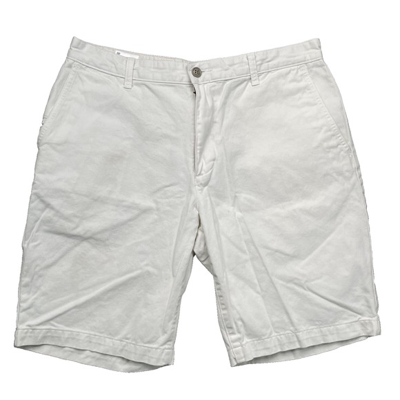 Dockers Golf Shorts Men's 33 White 9" Bermuda Preppy Sport Workwear Classic Boat - Picture 1 of 14
